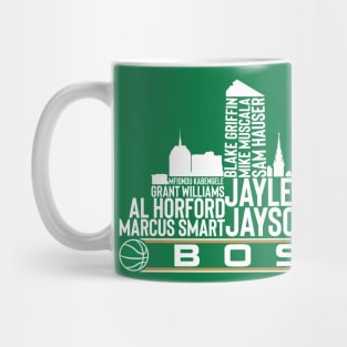 Boston Basketball Team 23 Player Roster, Boston City Skyline Mug